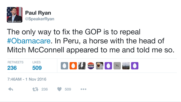 Illustration for article titled Hope For The GOP: A Nude Paul Ryan Has Just Emerged From An Ayahuasca Tent With Visions Of A New Republican Party
